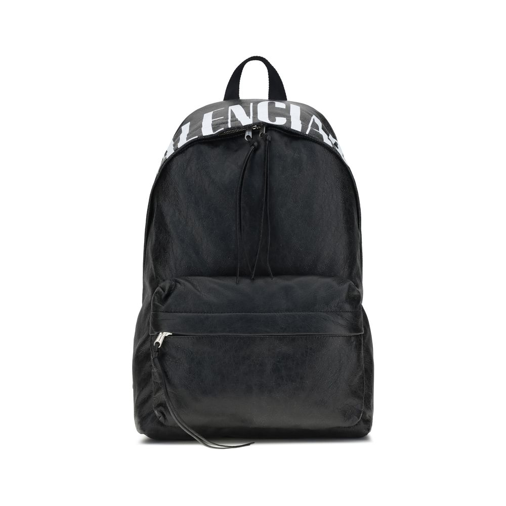 Balenciaga Crinkle Effect Backpack
